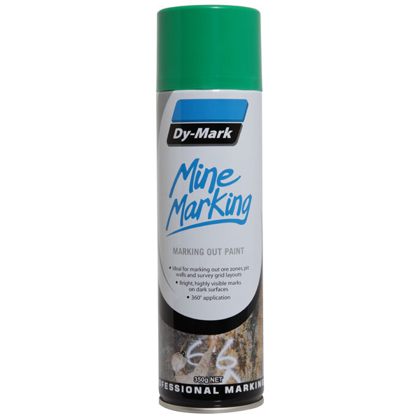 DY-MARK MINE MARKING HORIZONTAL GREEN 350G AEROSOL